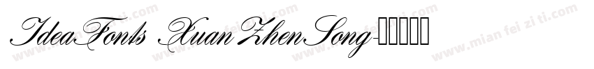 IdeaFonts XuanZhenSong字体转换